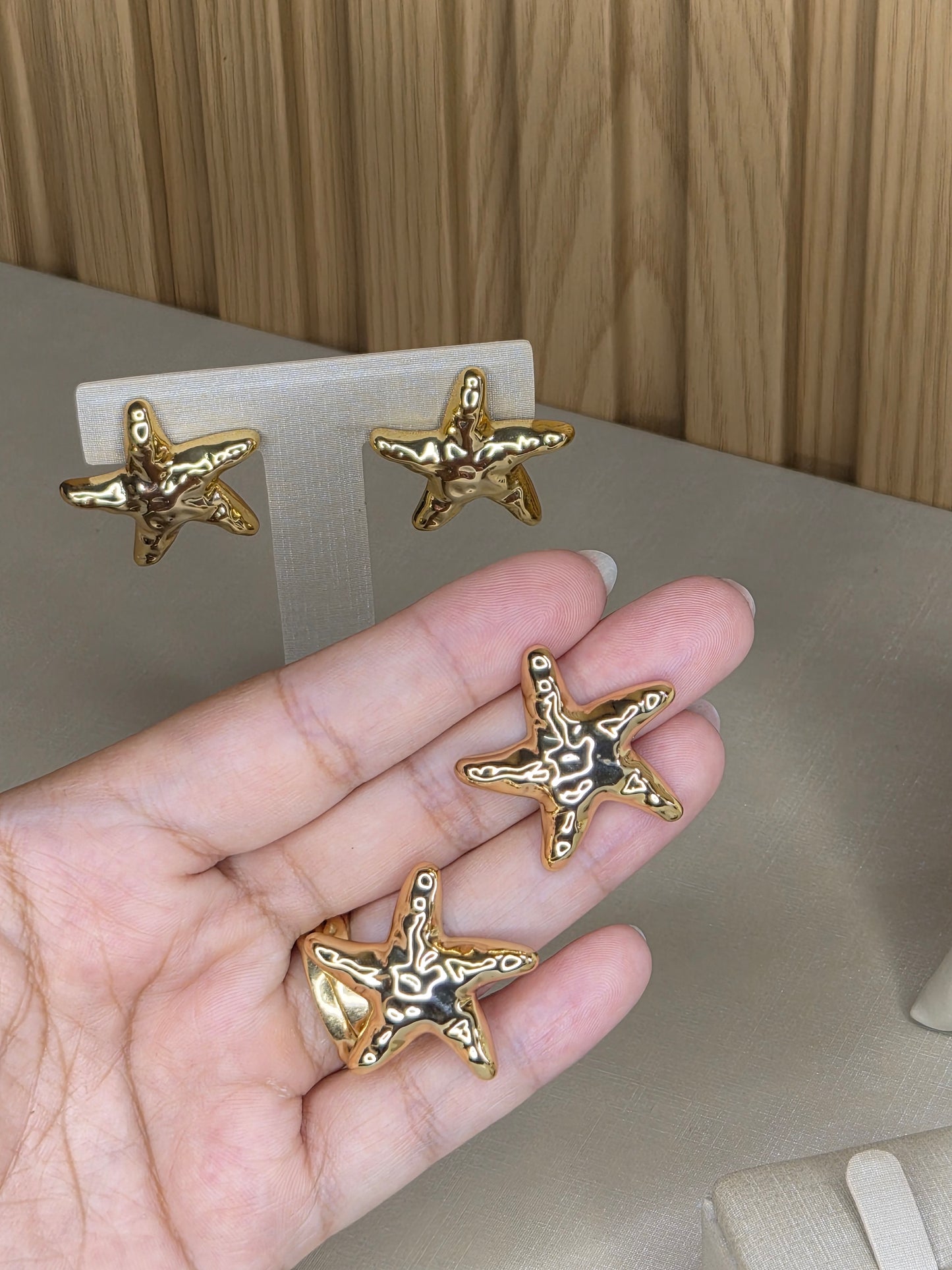 Brinco Estrela do Mar Dourado