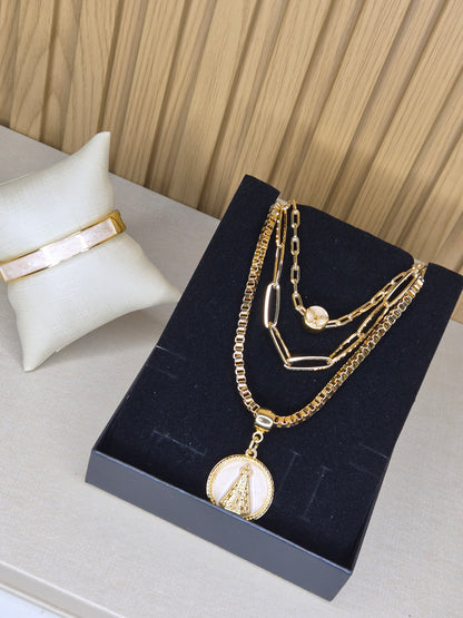 Colar triplo nossa Senhora Aparecida – Produção Própria