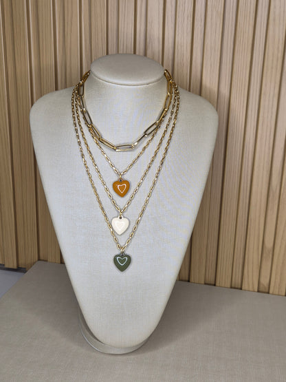 Colar Corações Essenza AURUM