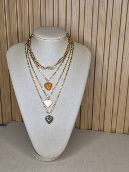 Colar Corações Essenza AURUM