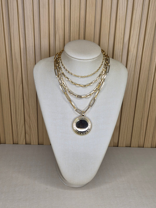 Colar Imperial Três Elos AURUM