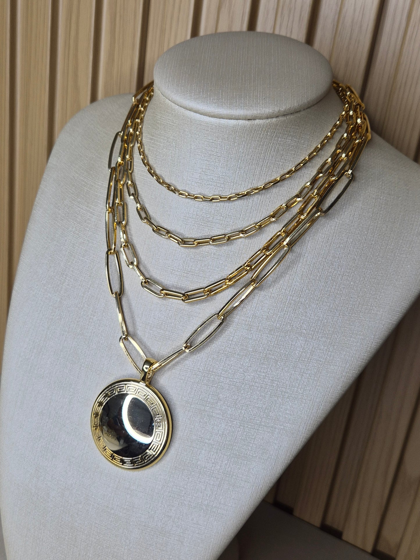 Colar Imperial Três Elos AURUM