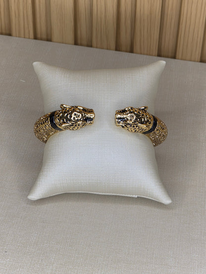 Bracelete Premium Dourado Onça