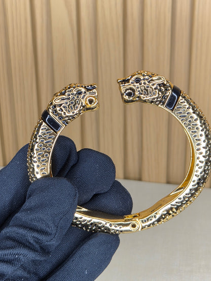 Bracelete Premium Dourado Onça