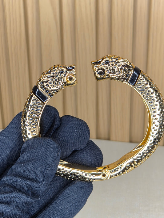 Bracelete Premium Dourado Onça