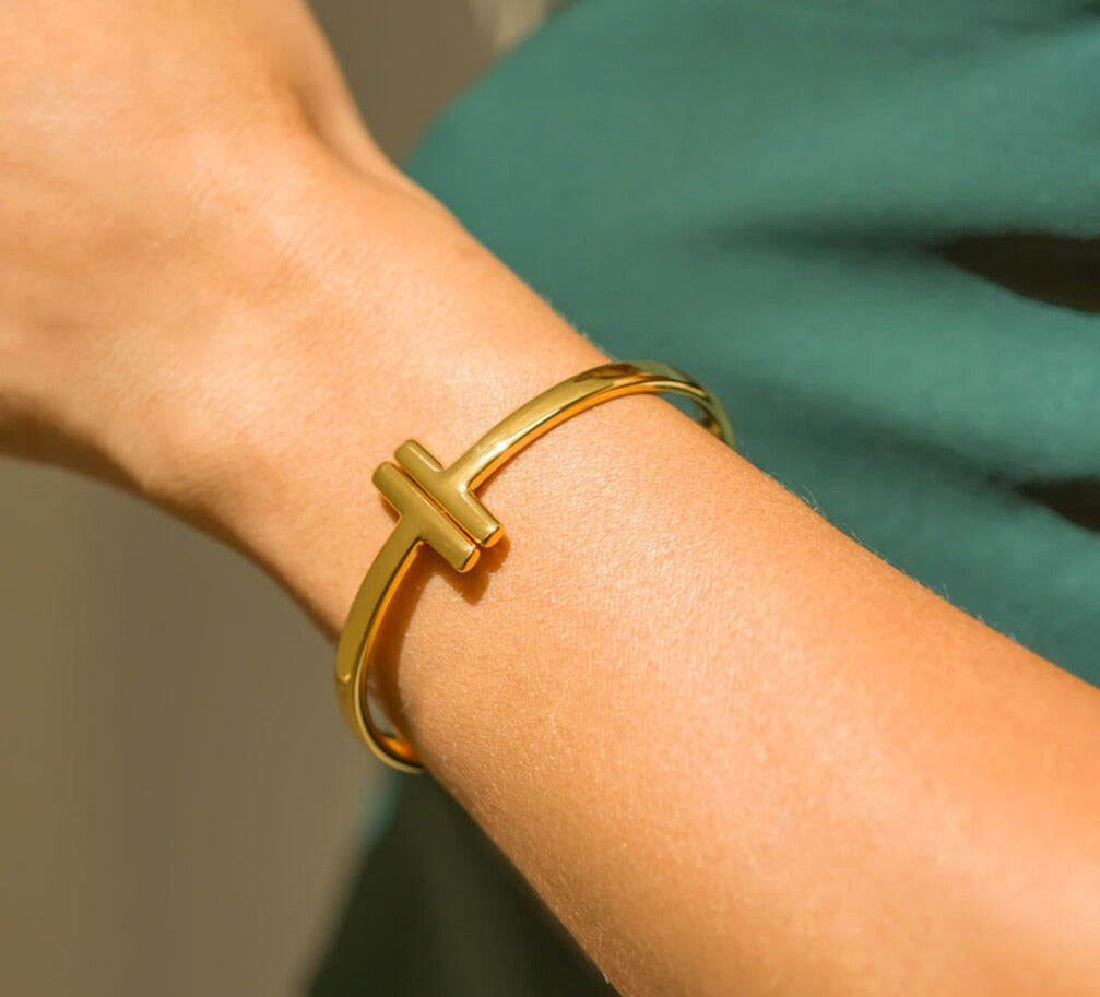 Bracelete Cruz Dourada