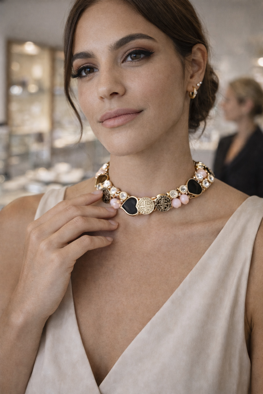 Colar AURUM Opus Noir - Rosa